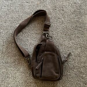 Free People Hudson Sling Bag in Brown